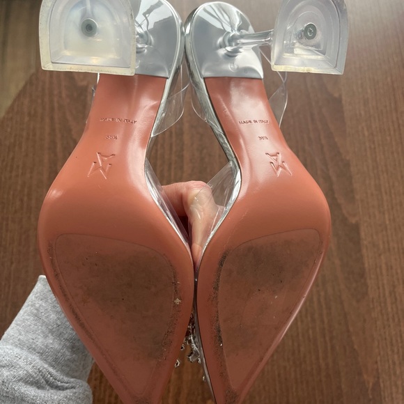 Amina Muaddi Begum Crystal-Embellished PVC Pumps - Picture 3 of 6